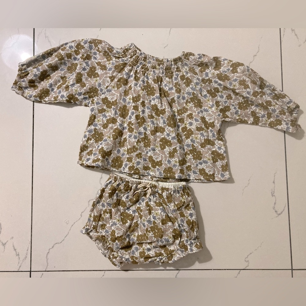 NWT Rylee & Cru Top and Bloomer set Sz 12-18 months